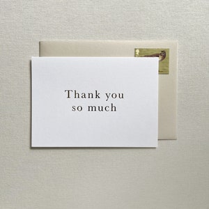 Gold Foil Thank You Card