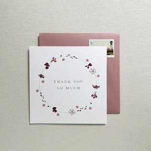 Edith Floral Thank You Card