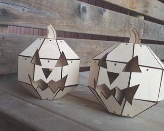 Low-Poly Pumpkin - Lasercut Design Files