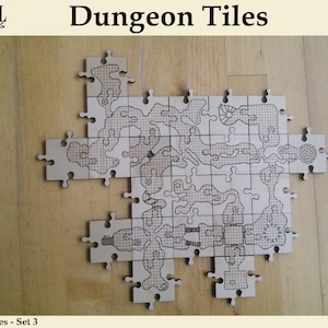 Dungeon Tiles Set 3 & 4 - Laser-Cut Design Files