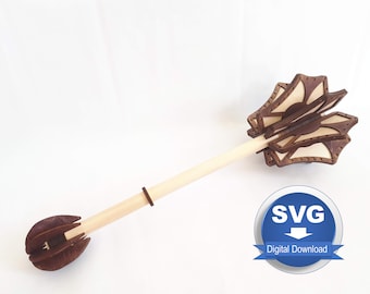 Flanged Mace -- Laser-cut design files