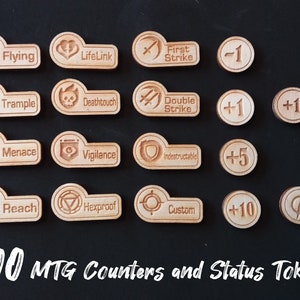 100 MTG Counters and Ability Tokens