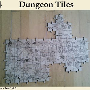 Dungeon Tiles Set 1 & 2 - Laser-Cut Design Files