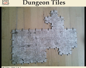 Dungeon Tiles Set 1 & 2 - Laser-Cut Design Files