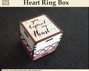 Heart Ring Box -- Laser-Cut Design Files