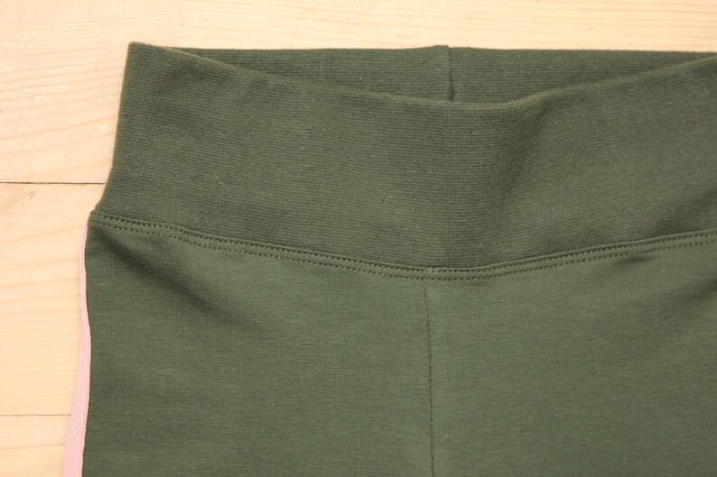 Olive green leggings for baby Leggings cotton high waist Etsy