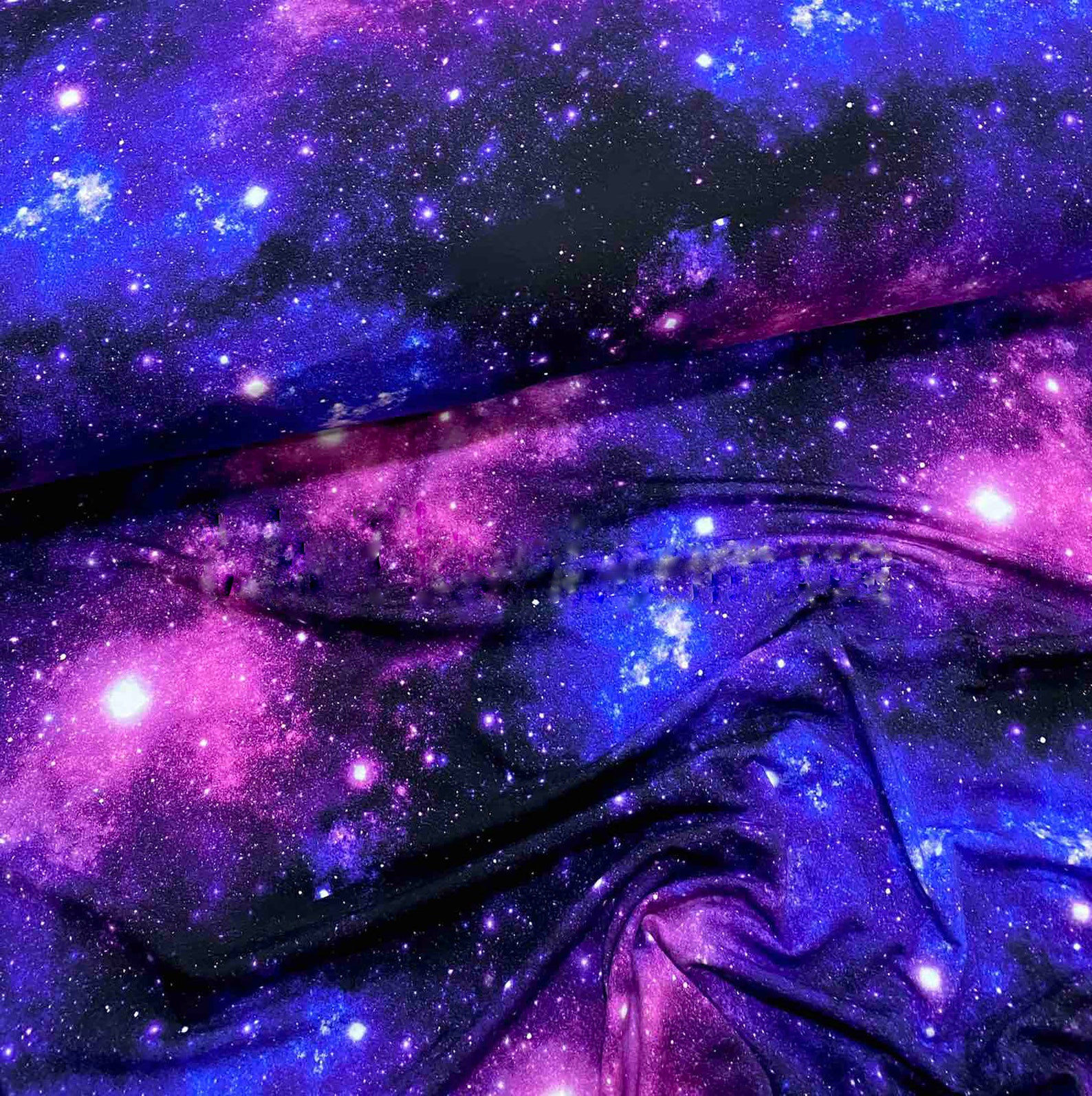 Galaxy knit fabric Stars fabric by the yard Knit fabric by the Etsy