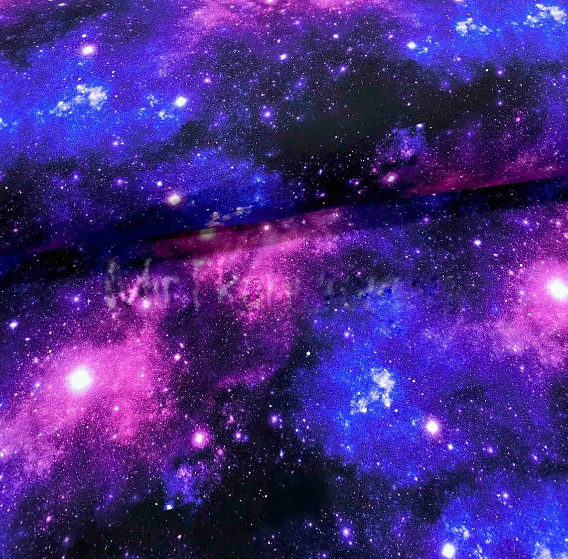 Galaxy knit fabric Stars fabric by the yard Knit fabric by the Etsy