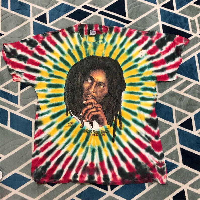 Super Rare Vintage 1997 Robert Nesta Marley Tye Dye