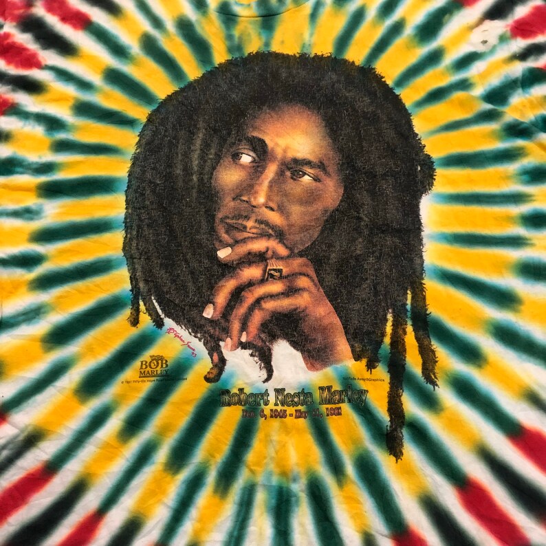 Super Rare Vintage 1997 Robert Nesta Marley Tye Dye