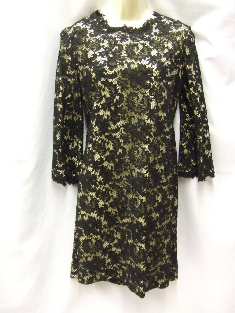black lace dress size 14