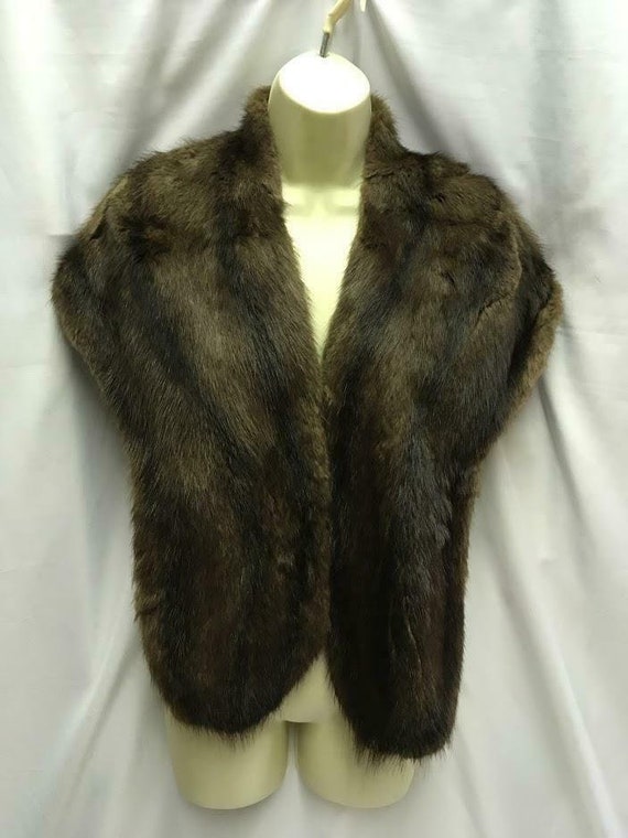 Vintage Genuine Mink Fur stole / Wrap / Cape 1930s