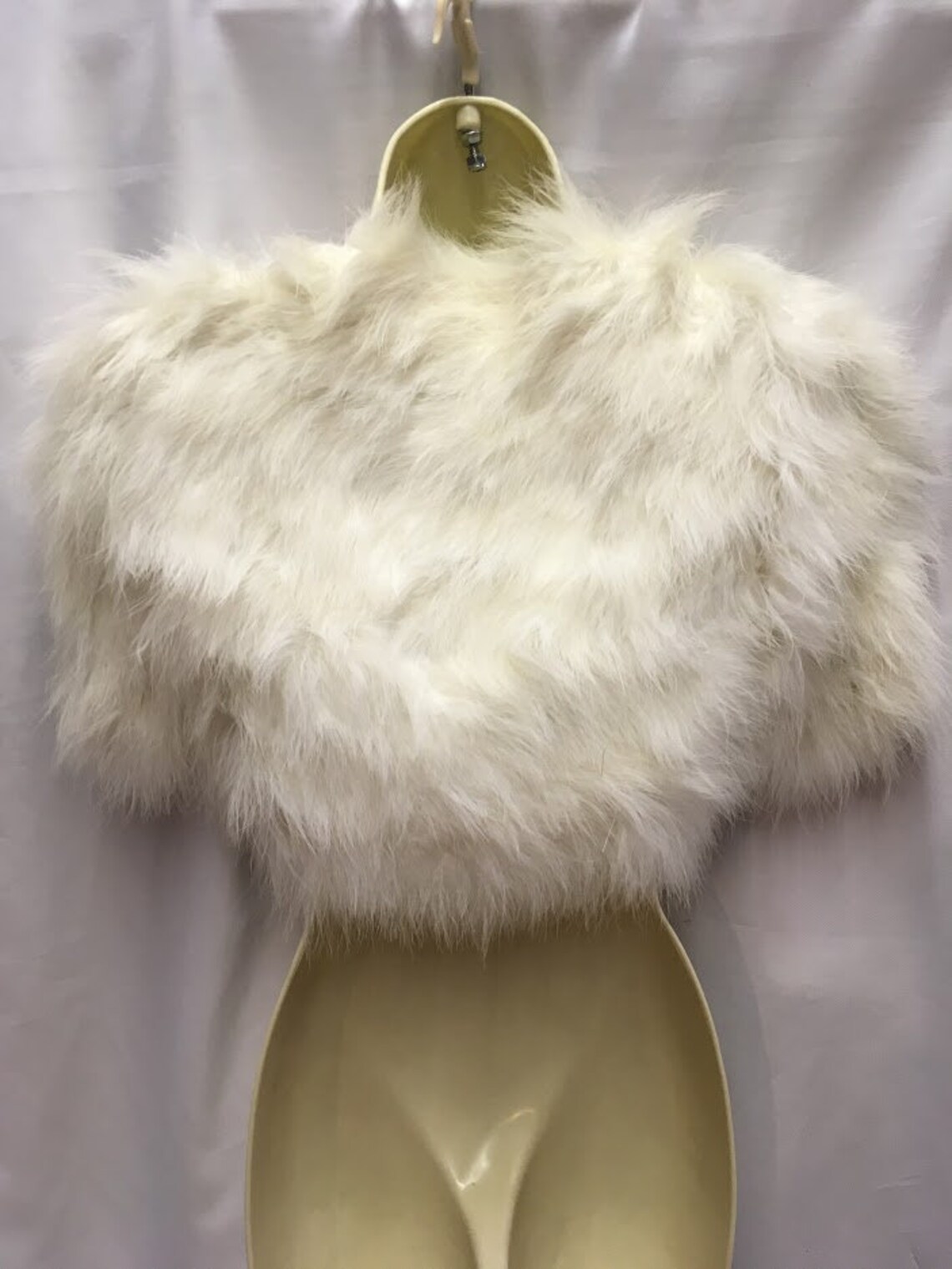 Vintage Marabou Fur cropped jacket 1930s silk lined | Etsy