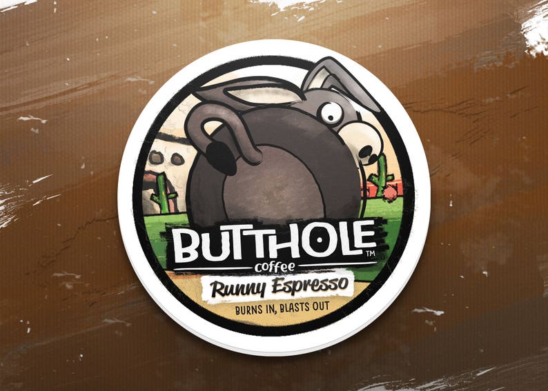 Butthole Coffee™ Keurig Cup Gag Stickers image 6