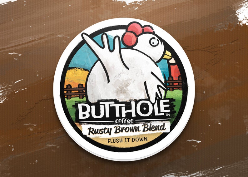 Butthole Coffee™ Keurig Cup Gag Stickers image 5