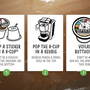 Butthole Coffee™ Keurig Cup Gag Stickers image 7