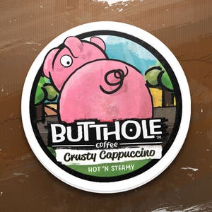 Butthole Coffee™ Keurig Cup Gag Stickers image 4