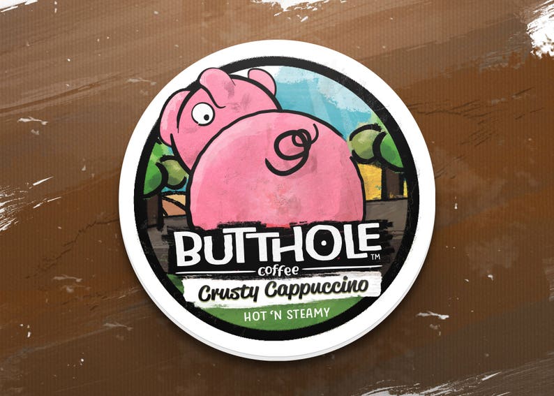 Butthole Coffee™ Keurig Cup Gag Stickers image 4