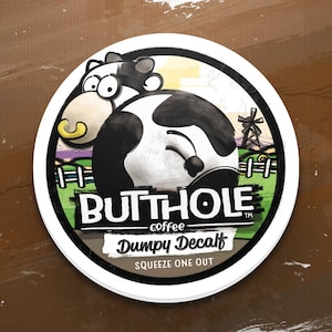 Butthole Coffee™ Keurig Cup Gag Stickers image 2