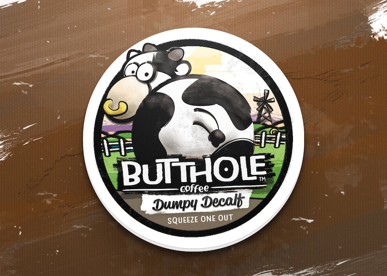 Butthole Coffee™ Keurig Cup Gag Stickers image 2