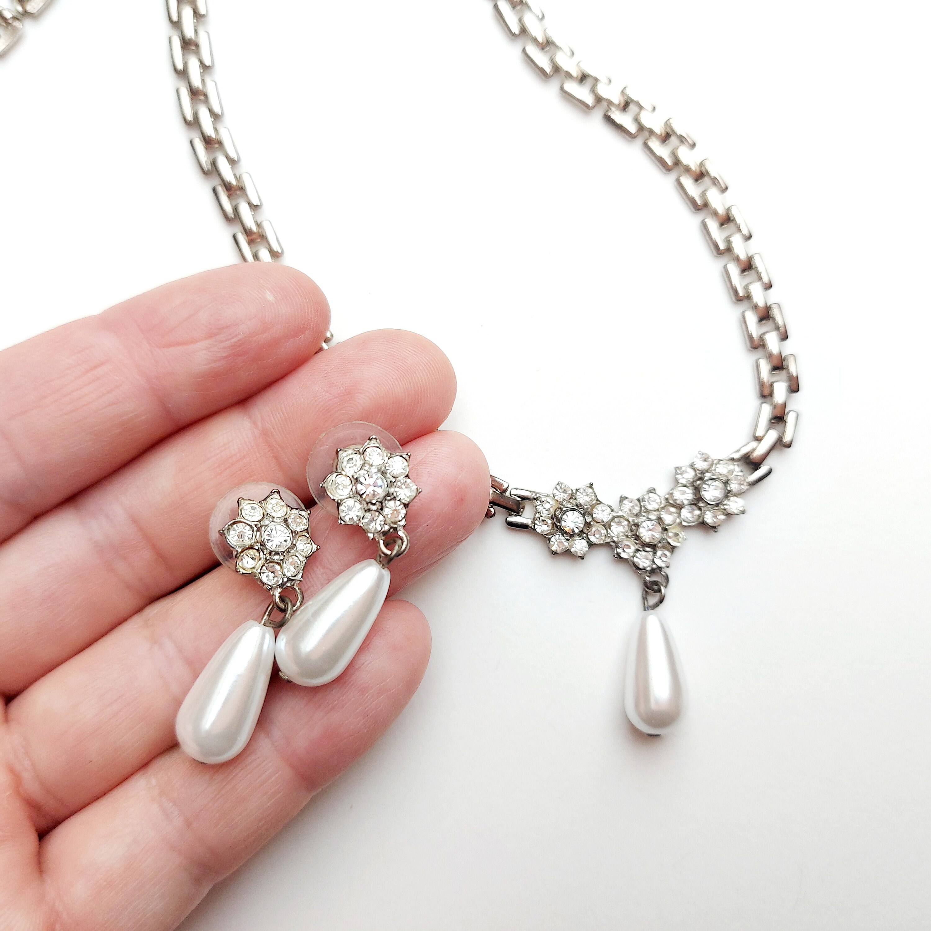 Pierre cardin necklace and earring set best sale