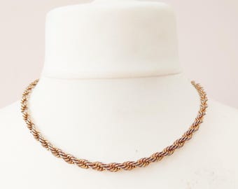Vintage grobstrick Kette von 1980 - sehr guter und vollständiger Zustand