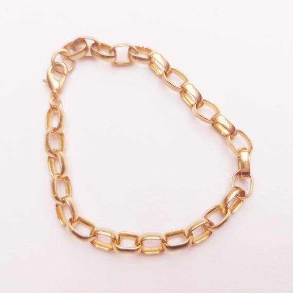 Vintage Gold Tone Chain Bracelet - 1960s