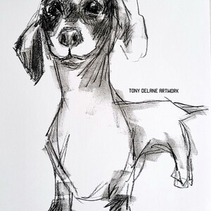 Dachshund art print