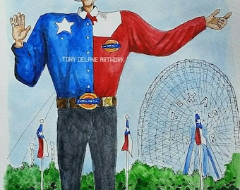 Big Tex Art - Etsy