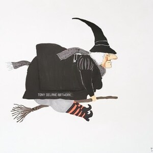 Witch art print.