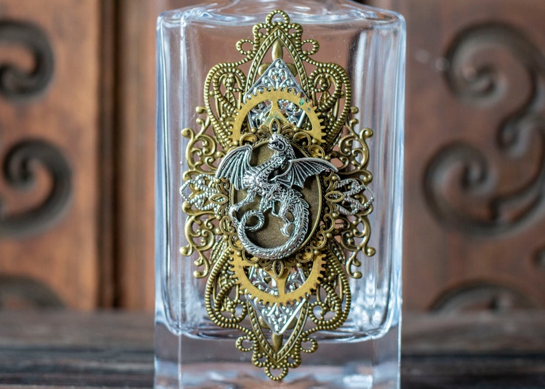 Crystal Steampunk Glasses Dragon Decanter Gift Box Set Steampunk Dragon Decanter Box Set