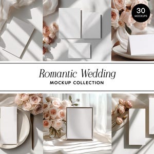 Lot de maquette de mariage, papeterie minimaliste ivoire, invitations bohème neutres, programmes, enseignes PSD