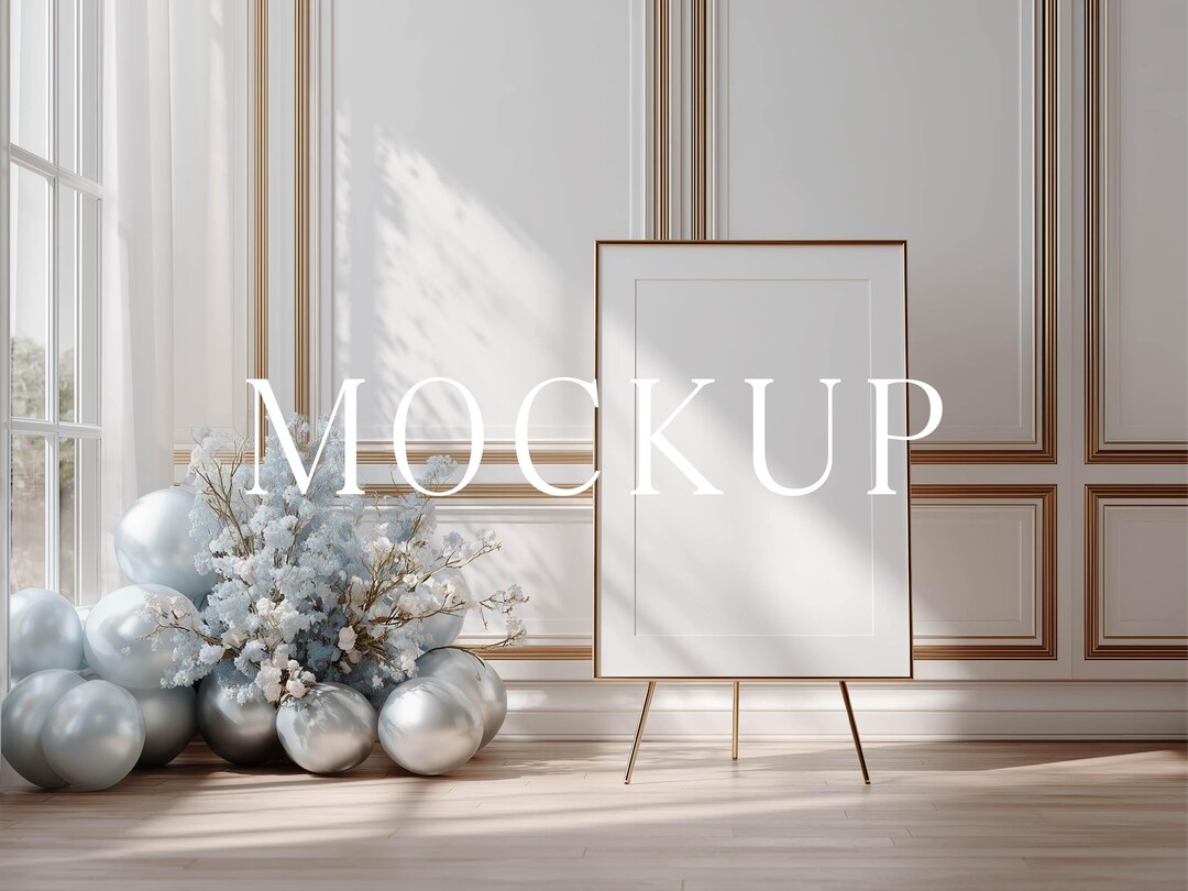 24x36 Wedding Welcome Sign Mockup, Elegant Seating Chart, Baby Shower ...