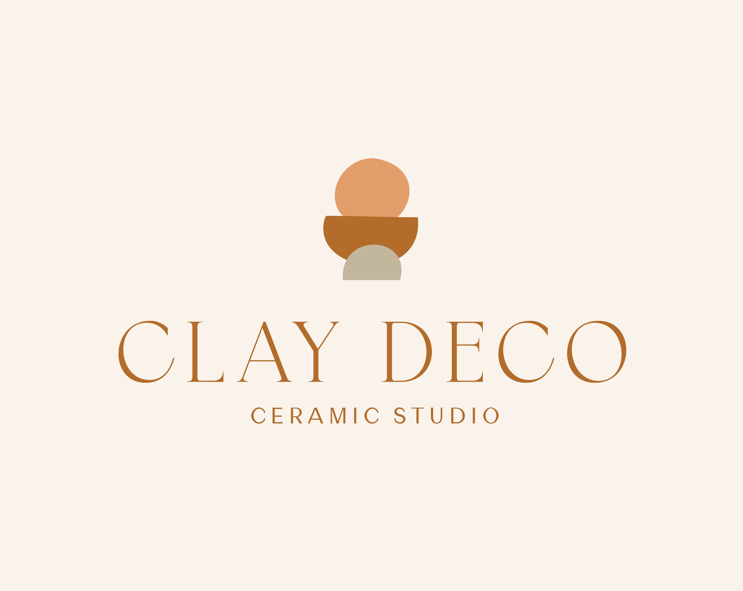 Boho Logo Design Ceramic Artist Pottery Decor Logo Etsy UK