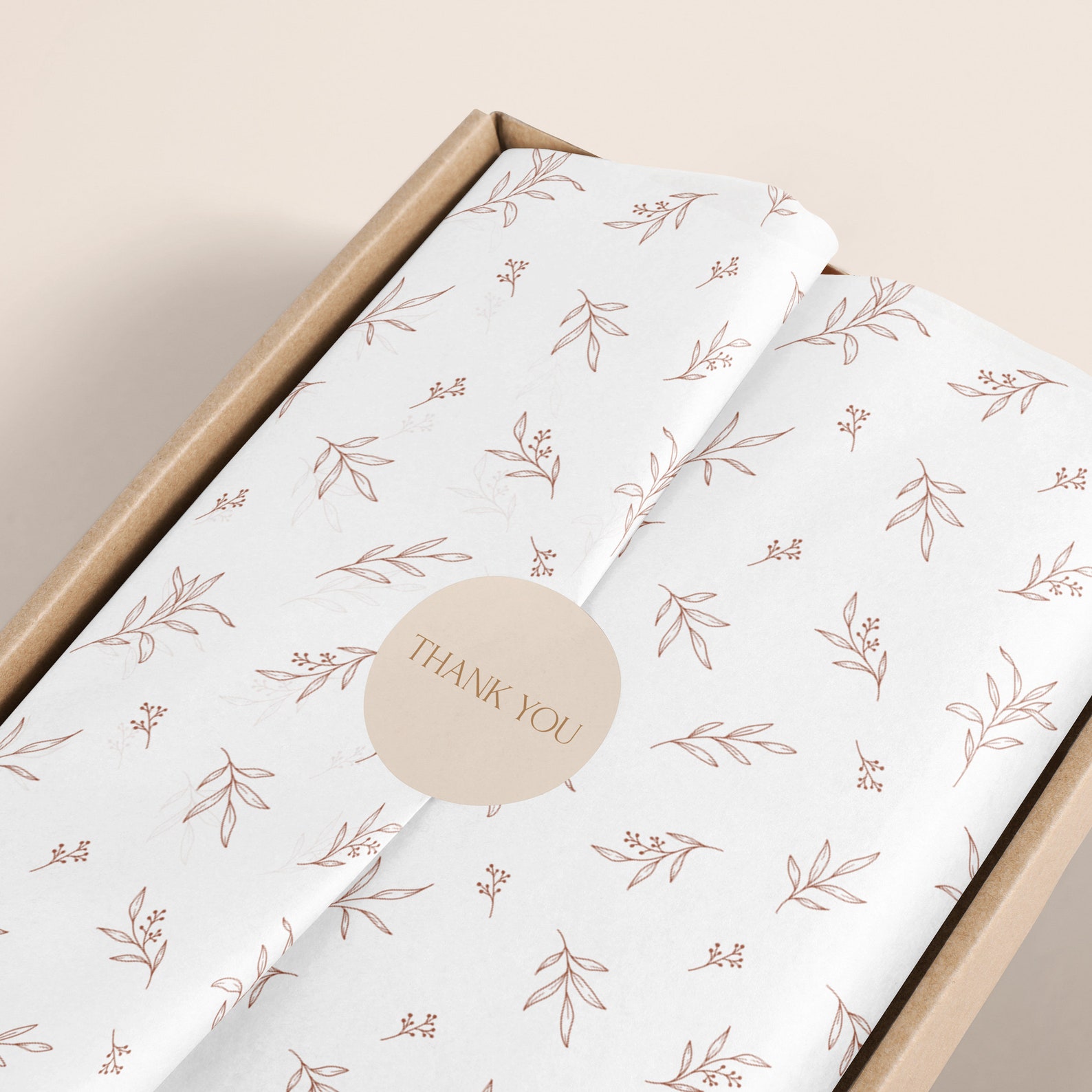 Botanical Tissue Paper Packaging Wrapping Paper Tissue Paper Etsy