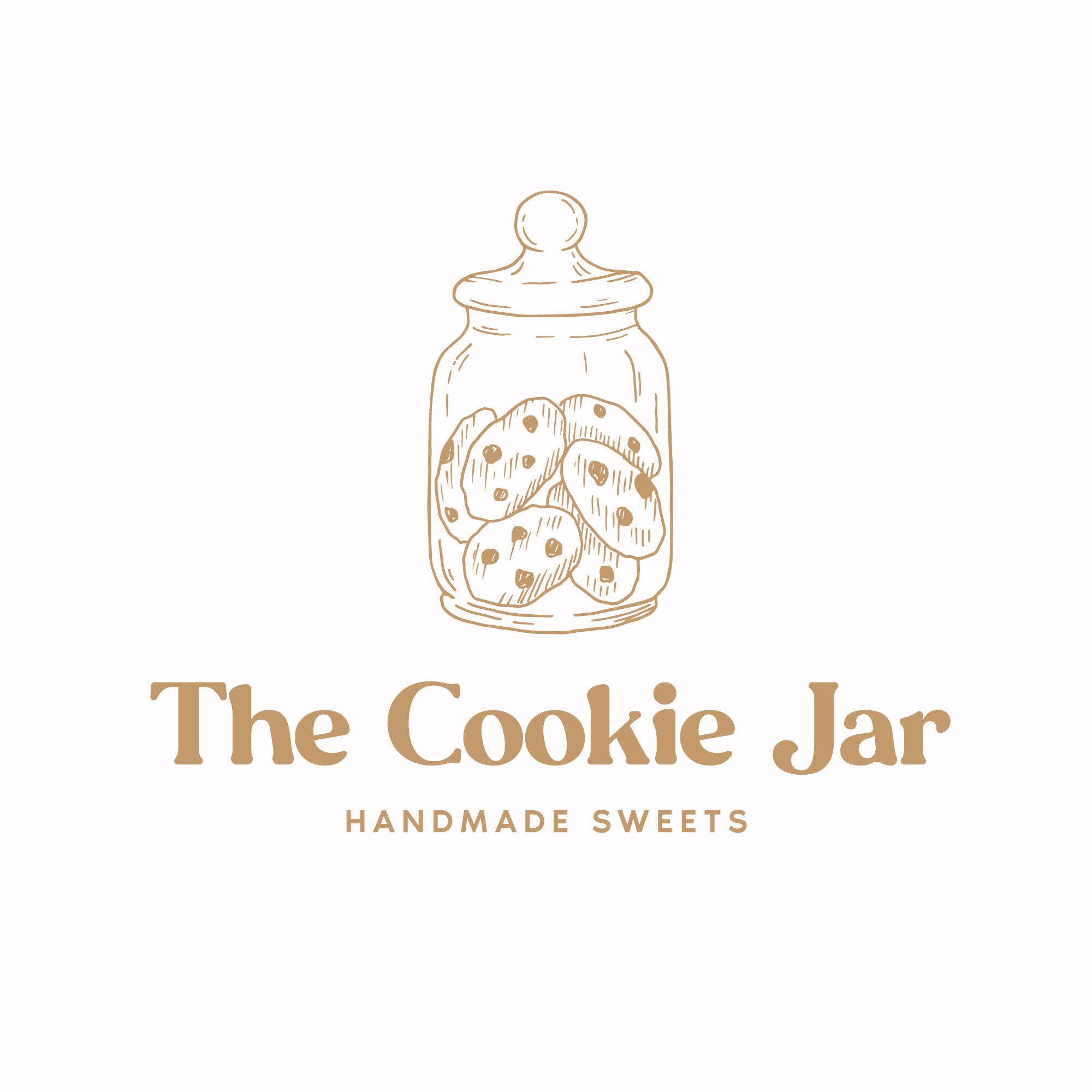 PreMade Cookies Logo Sweets Logo Bakery Jar Hand Drawn Etsy