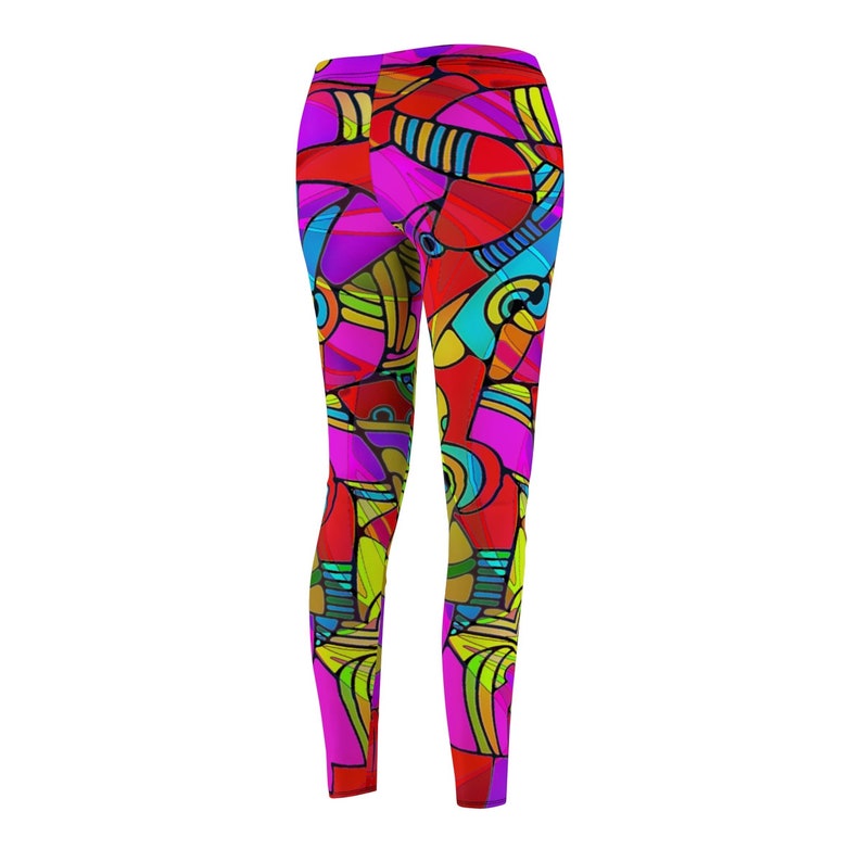 Women/'s Skinny Cut Leggings Crazy Lady
