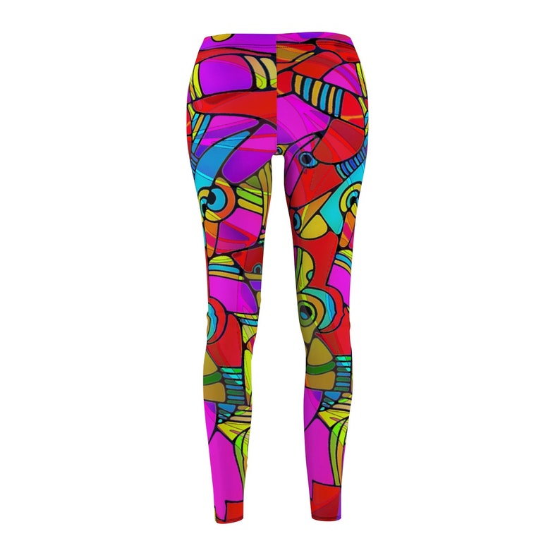 Women/'s Skinny Cut Leggings Crazy Lady