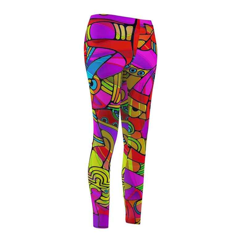 Women/'s Skinny Cut Leggings Crazy Lady