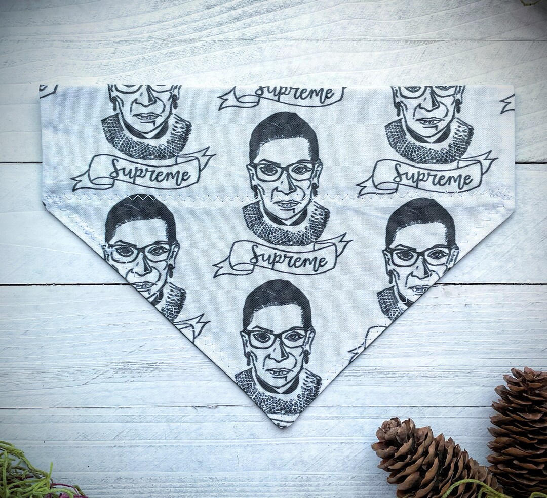 Dog Bandana Ruth Bader Ginsburg Dog Overthecollar Neckwear Accessory