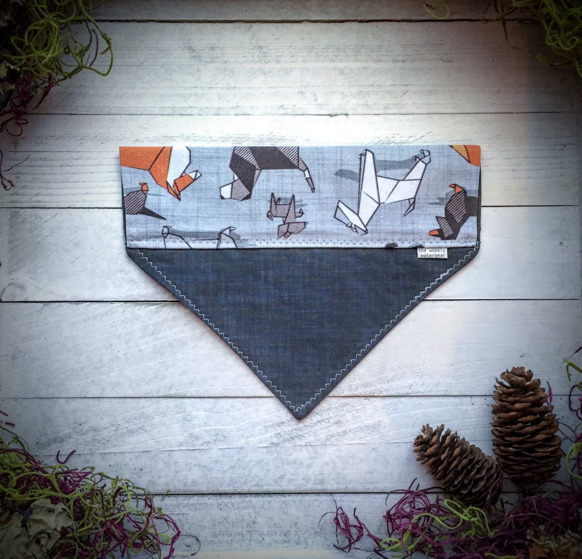 Dog Bandana Origami Dog Overthecollar Neckwear Accessory Etsy