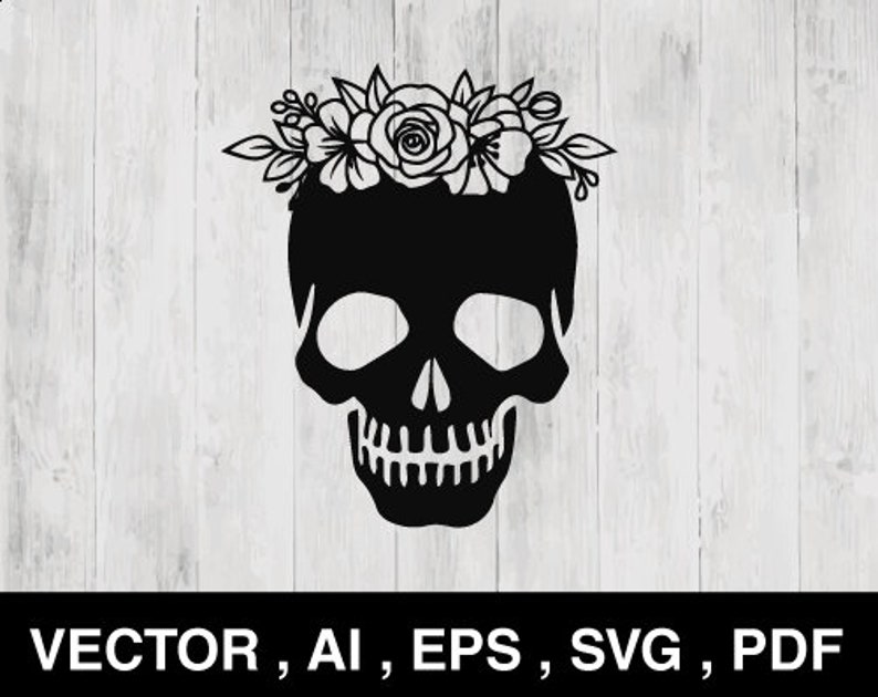 Free Free 62 Flower Skull Svg SVG PNG EPS DXF File