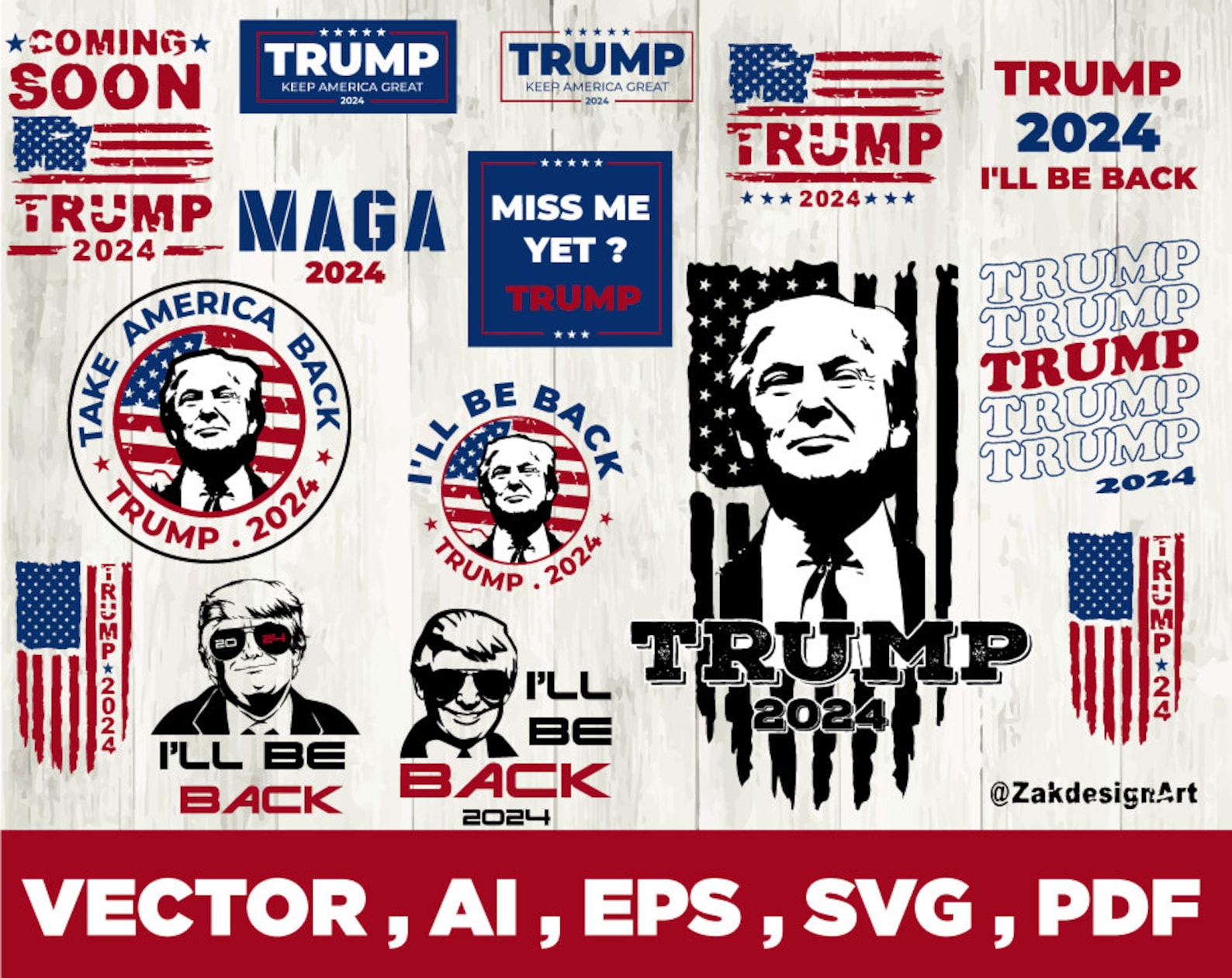 Trump 2024 Svg Trump Svg Bundle Funny Donald Trump Svg Bundle Etsy