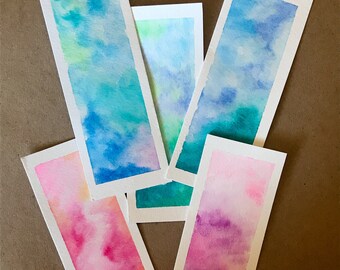 Miniature Watercolor Bookmark