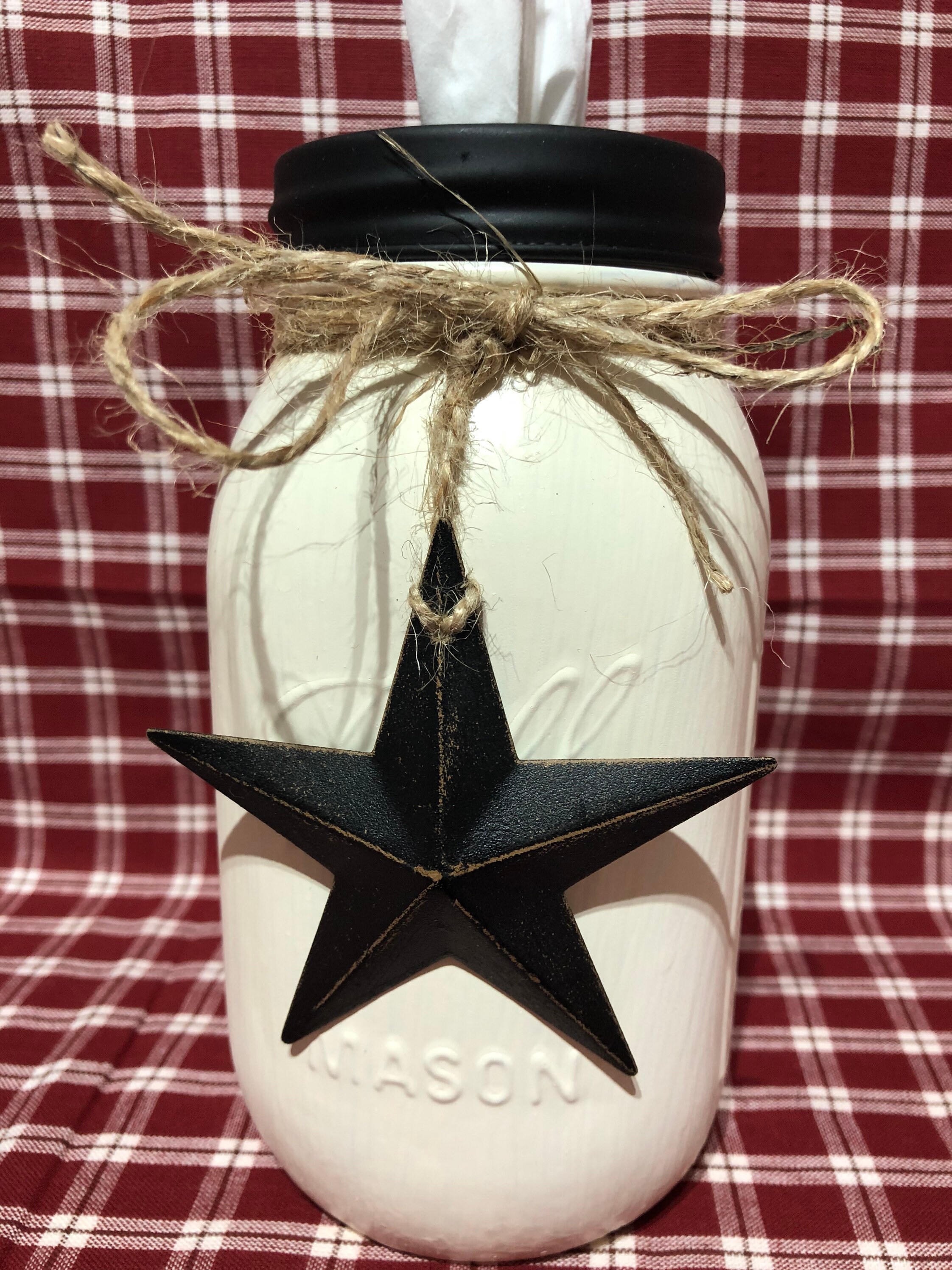 Mason Jar Primitive mason jar Country mason jar mason jar Etsy