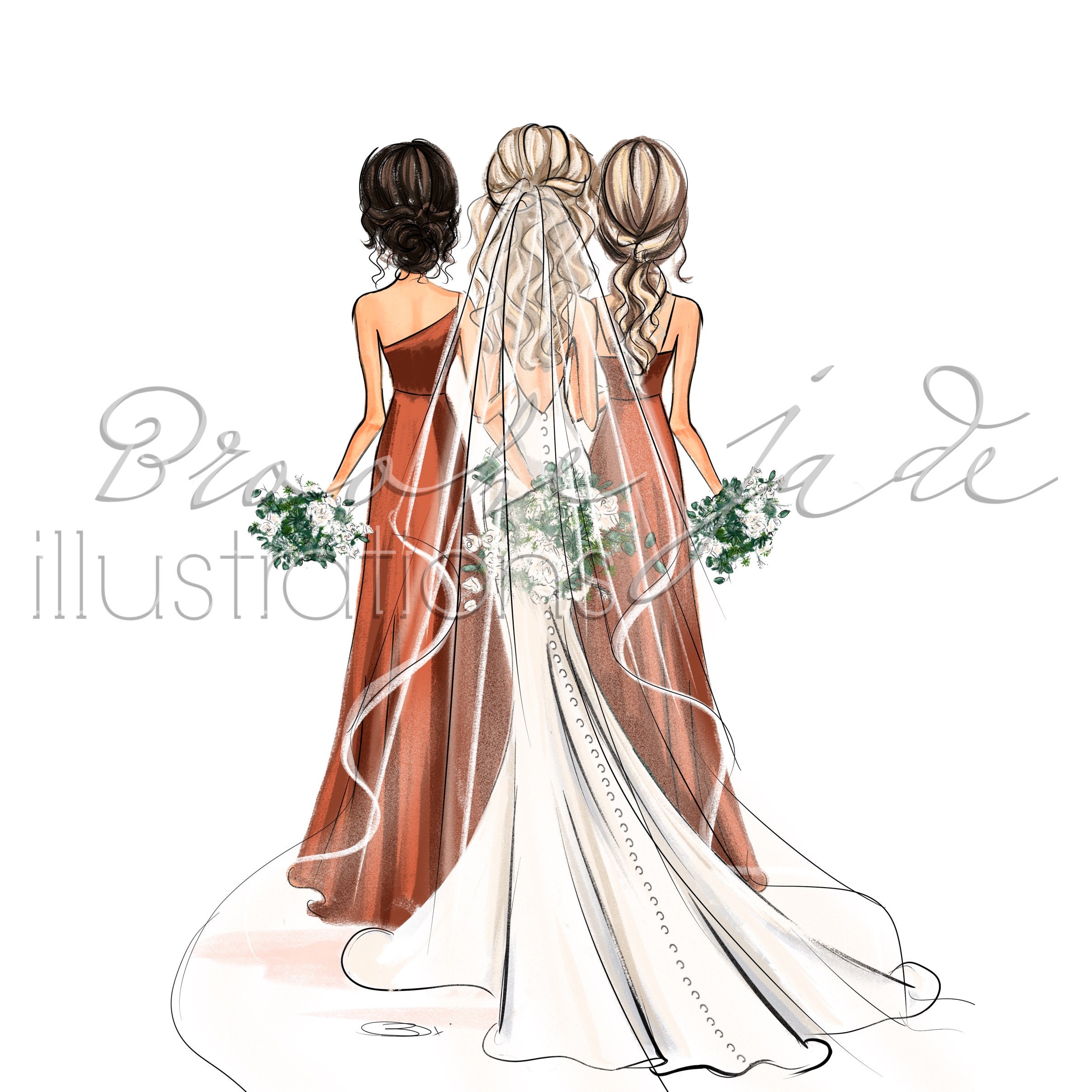 Wedding Dress Sketches | swirling the universe