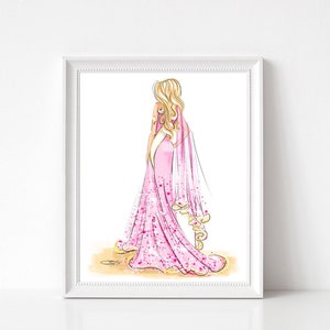 Dreamy Princess - Fashion Illustration Art Print