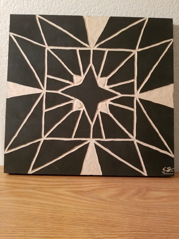 Focus Star Wood Carving Etsy