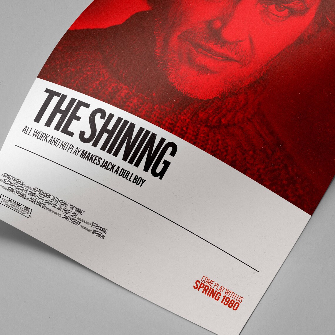 The Shining 1980 Retro Movie Poster Art Minimalist Film - Etsy
