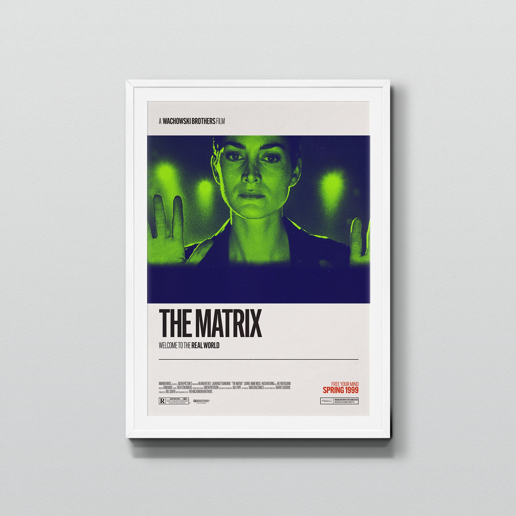 The Matrix 1999 Retro Movie Poster Art Minimalist Design Etsy